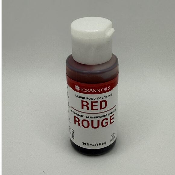 Cake Cookie Candy Baking Lorann Oils Vibrant Liquid Food Grade Coloring Red 1oz - Picture 2 of 5